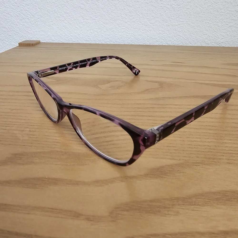 Design Optics by Foster Grant PD58.5MM 53 15-140 +2.00 Purple Eye glasses